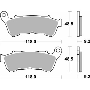 Pastilla de freno SBS P934-HS