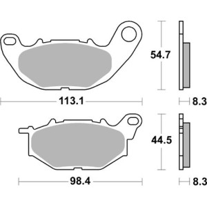 Pastilla de freno SBS P939-RSI