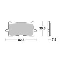 Pastilla de freno SBS P940-HS