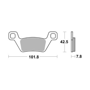 Pastilla de freno SBS P945-SI