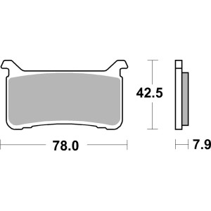 Pastilla de freno SBS P947-DC