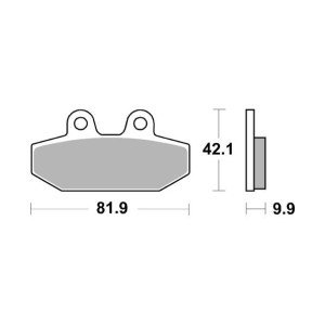 Pastilla de freno SBS P949-HCT