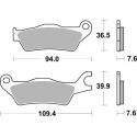 Pastilla de freno SBS P951-HF