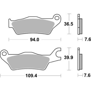 Pastilla de freno SBS P951-HF