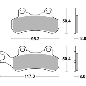 Pastilla de freno SBS P956-PSI