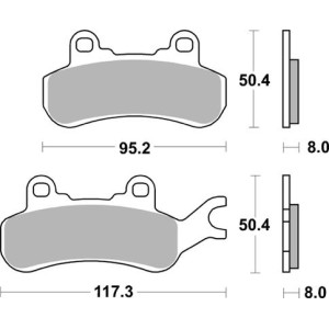 Pastilla de freno SBS P957-PSI