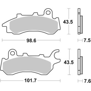 Pastilla de freno SBS P958-HF