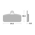 Pastilla de freno SBS P959-PSI