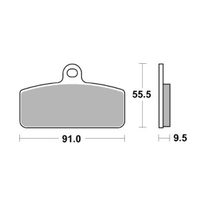 Pastilla de freno SBS P959-PSI