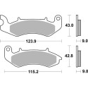 Pastilla de freno SBS P961-HF