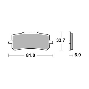 Pastilla de freno SBS P962-RST
