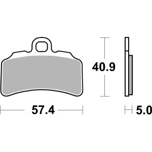 Pastilla de freno SBS P963-RSI