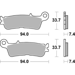 Pastilla de freno SBS P965-SI