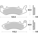 Pastilla de freno SBS P968-HF