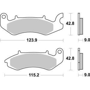 Pastilla de freno SBS P968-HF