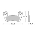 Pastilla de freno SBS P970-PSI
