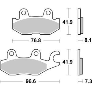 Pastilla de freno SBS P973-PSI