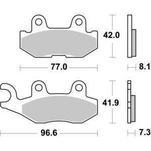 Pastilla de freno SBS P974-PSI