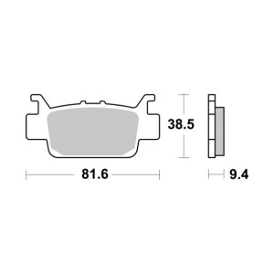 Pastilla de freno SBS P975-PSI
