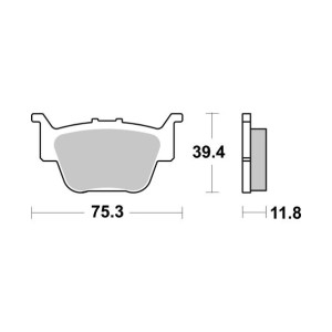 Pastilla de freno SBS P976-PSI