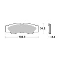 Pastilla de freno SBS P980-PSI