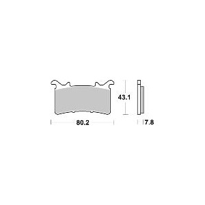 Pastilla de freno SBS P985-DC