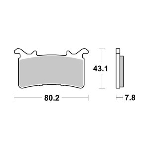 Pastilla de freno SBS P985-RST