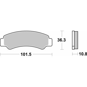 Pastilla de freno SBS P986-PSI