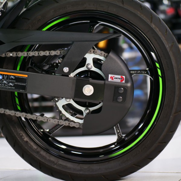 KAWASAKI NINJA 7 HYBRID - Protector de cadena Negro satinado