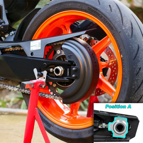 KTM 790 ADVENTURE - Protector de cadena Negro