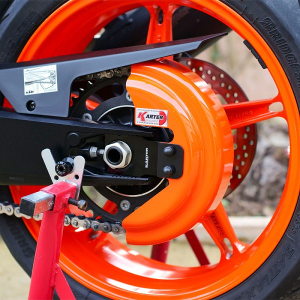 KTM 990 DUKE R a partir de 2025 - Protector de cadena Naranja