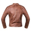 Chaqueta de cuero de chico marrón desgastado Invictus Eros