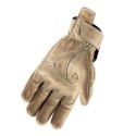 Guantes de moto de cuero Invictus Classic White