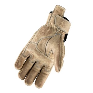 Guantes de moto de cuero Invictus Classic White