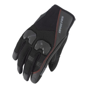 GUANTE MOTO VERANO INVICTUS FLASH AIR NEGRO/ROJO