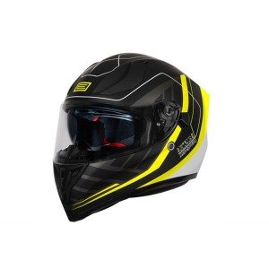CASCO ORIGINE STRADA LINESTYLE FLUO YELLOW BLACK MATT