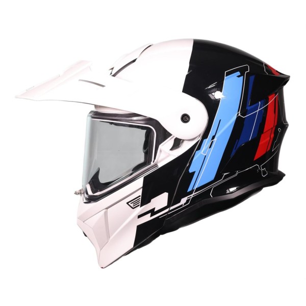 CASCO ORIGINE ADVENTURE CYBORG GLOSS WHITE BLACK