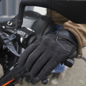 GUANTES FIVE RS WP NEGRO / ROJO