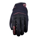 GUANTES FIVE RS4 EVO NEGRO / ROJO FLUOR