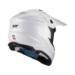 CASCO MT FALCON S PURE A0 PERLA BRILLO - OFF ROAD