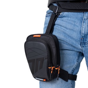 SD-TL1 MOCHILA DE PIERNA PARA MOTO NEGRA/BLANCA