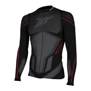 SD-CT1 CAMISETA TERMAL MANGA LARGA UNISEX NEGRO/GRIS