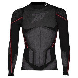 SD-CT1 CAMISETA TERMAL MANGA LARGA UNISEX NEGRO/GRIS