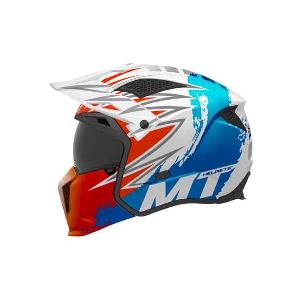 CASCO MT STREETFIGHTER SV S TACKLE A7 BRILLO - MODULAR
