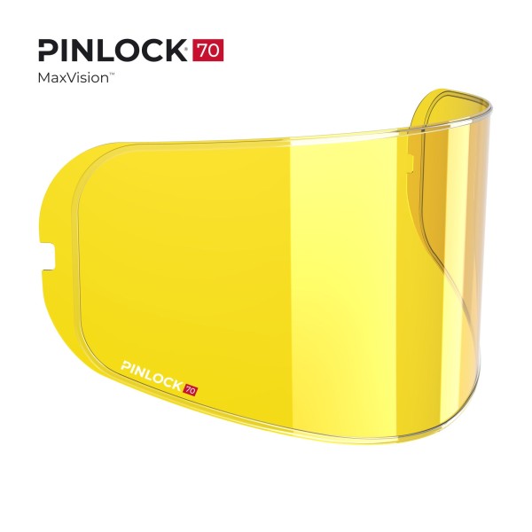DKS 157 LAMINA PINLOCK MAX VISION PARA PANTALLA MT-V-12 AMARILLA