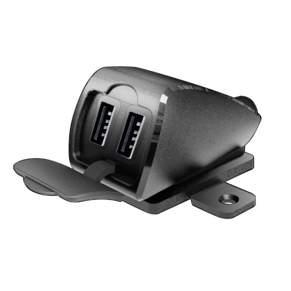 USB-FIX TREK 2 CARGADOR USB DOBLE RESISTENTE AL AGUA ULTRA FAST CHARGE - 5400 mA - 12/24V