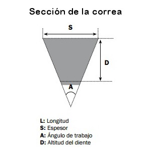 Correa de transmisión Mitsuboshi Sym Citycom 300