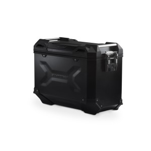Maleta de aluminio TRAX ADV L 45 l. Derecho. Negro.