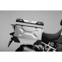Maleta de aluminio TRAX ADV L 45 l. Derecho. Plateado.