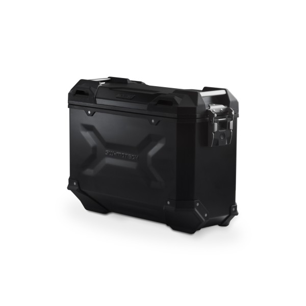 Maleta de aluminio TRAX ADV M 37 l. Derecho. Negro.